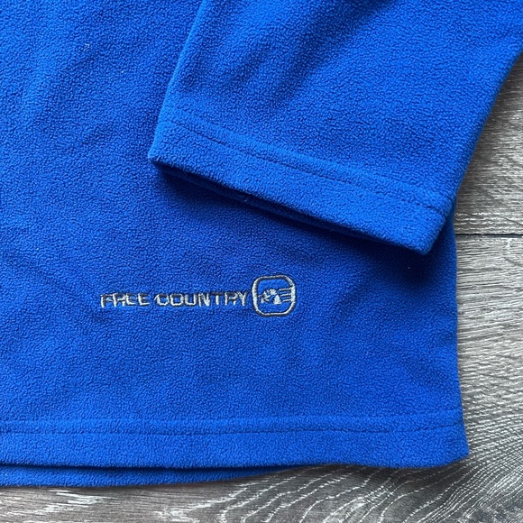 Free Country Blue 1/4 Zip Pullover fleece - Picture 3 of 6